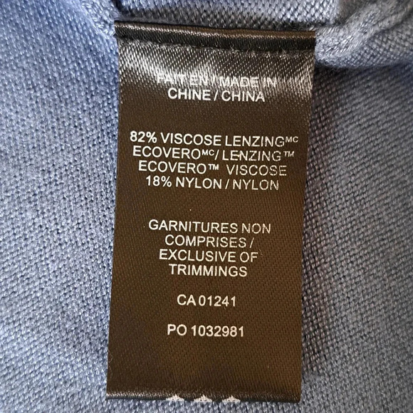 NWT from Simons | Le31 Men's Silky Turtleneck Sweater XL Blue - Picture 6 of 8